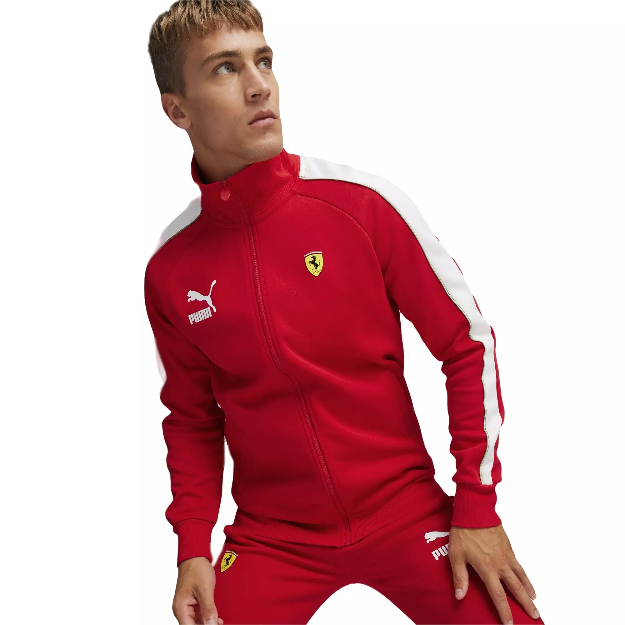 PUMA プーマ スクーデリア・フェラーリ レース アイコニック T7 トラックジャケット XL レッド　65CDIH メンズ フェラーリ レース アイコニック T7 トラック ジャケット